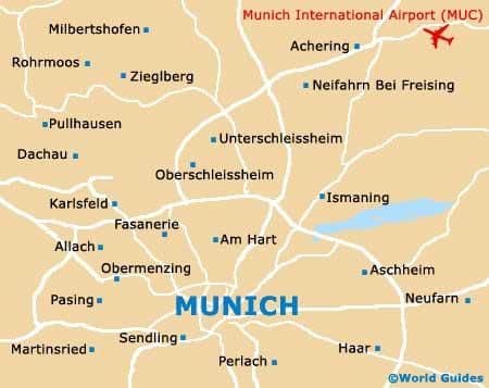 München luchthavens kaart