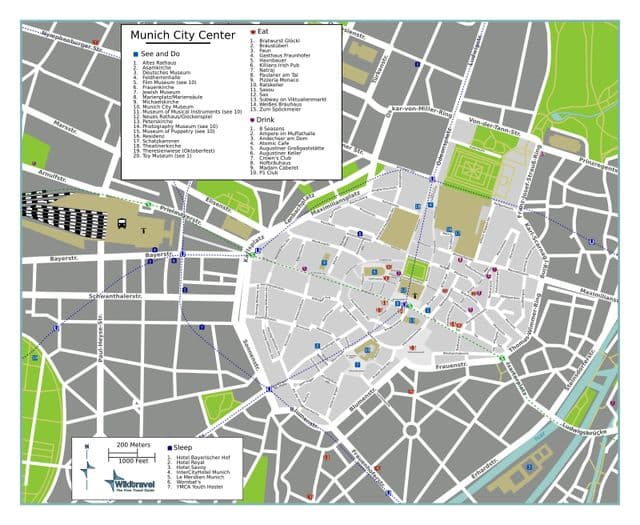 München wandeltochten kaart