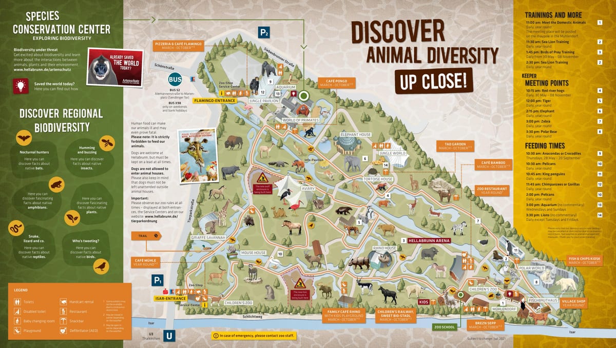München dierentuin park plattegrond