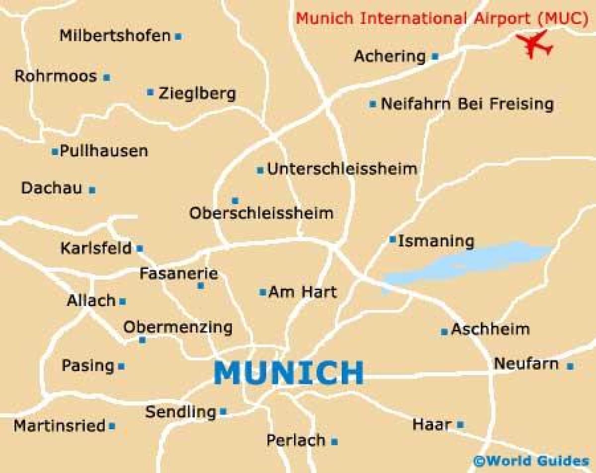 München luchthavens kaart