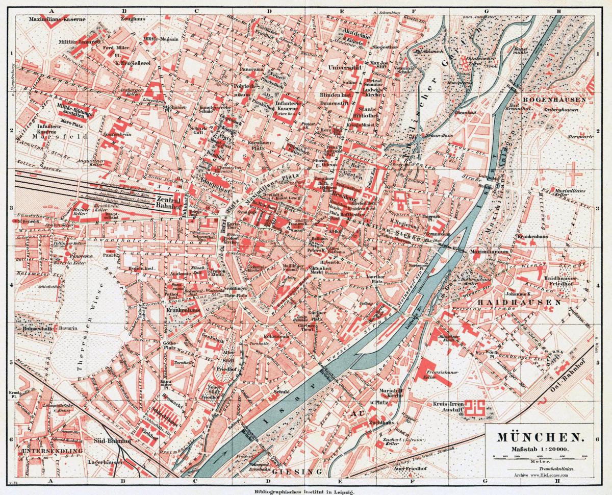 München historische kaart